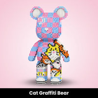 Cat graffiti bear